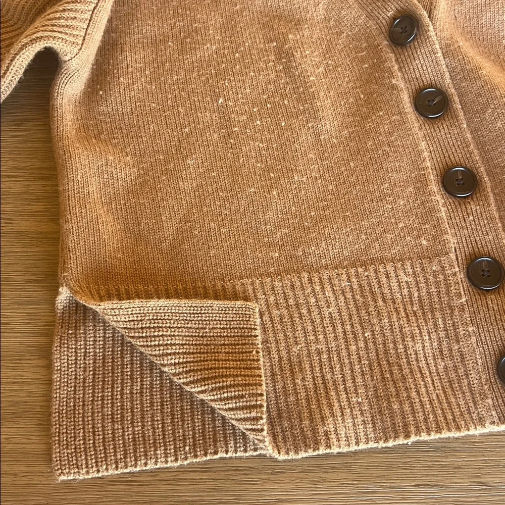 A.L.C. Tan Button-Up Women's wool Cardigan - Picture 6 of 6